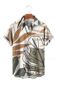 Men's Hawaiian Palms Print Shirt 80141448X