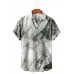 Hawaiian Palm Leaf Print Shirt 13857109X